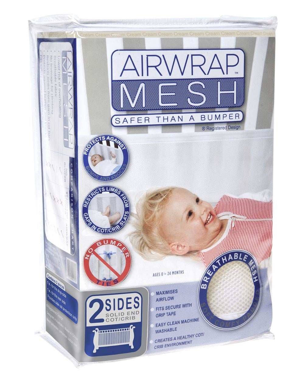 Airwrap mesh cot bumper hotsell