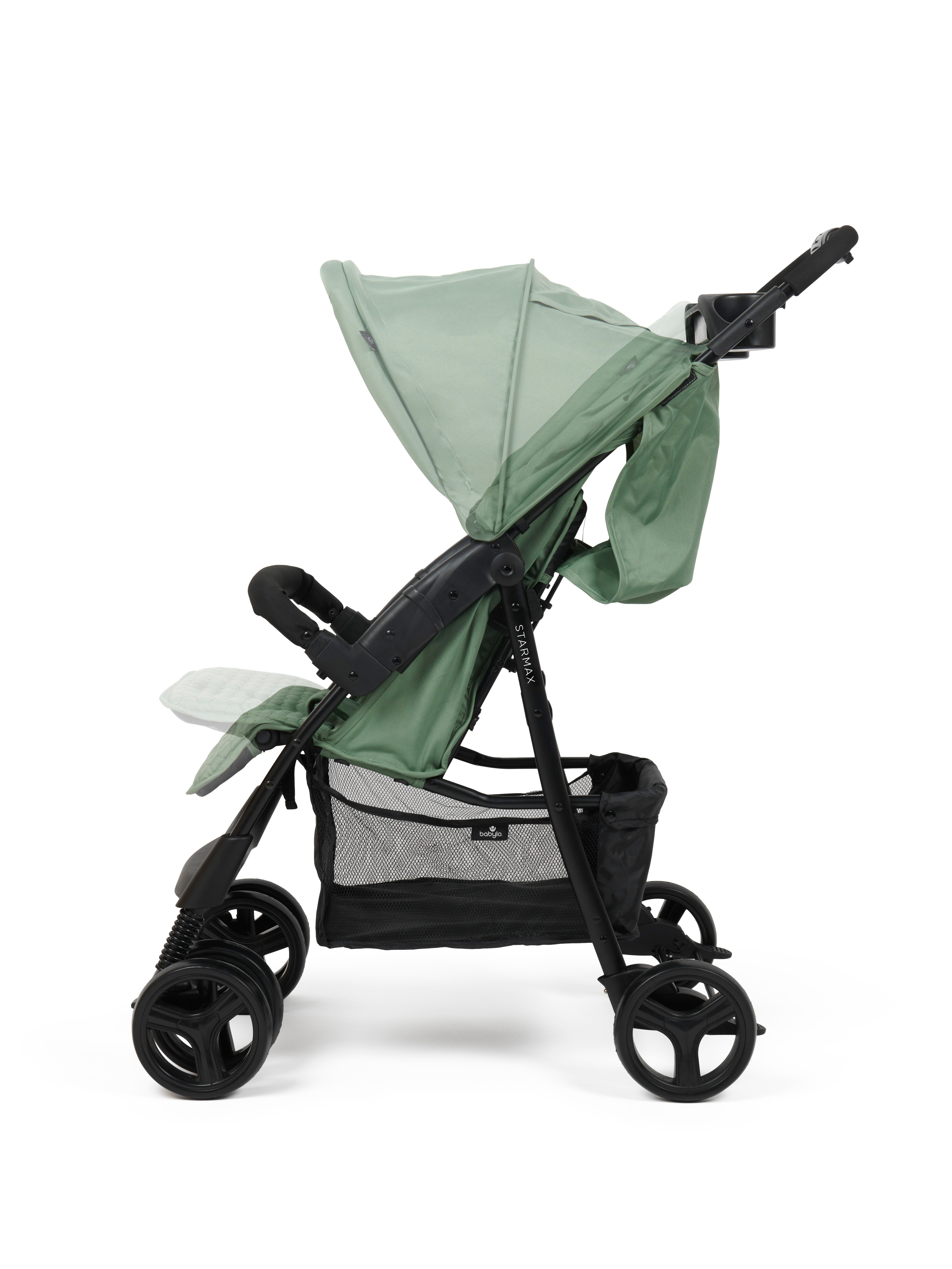 Babylo Starmax Stroller Green 4 Wheel Strollers Baby Factory