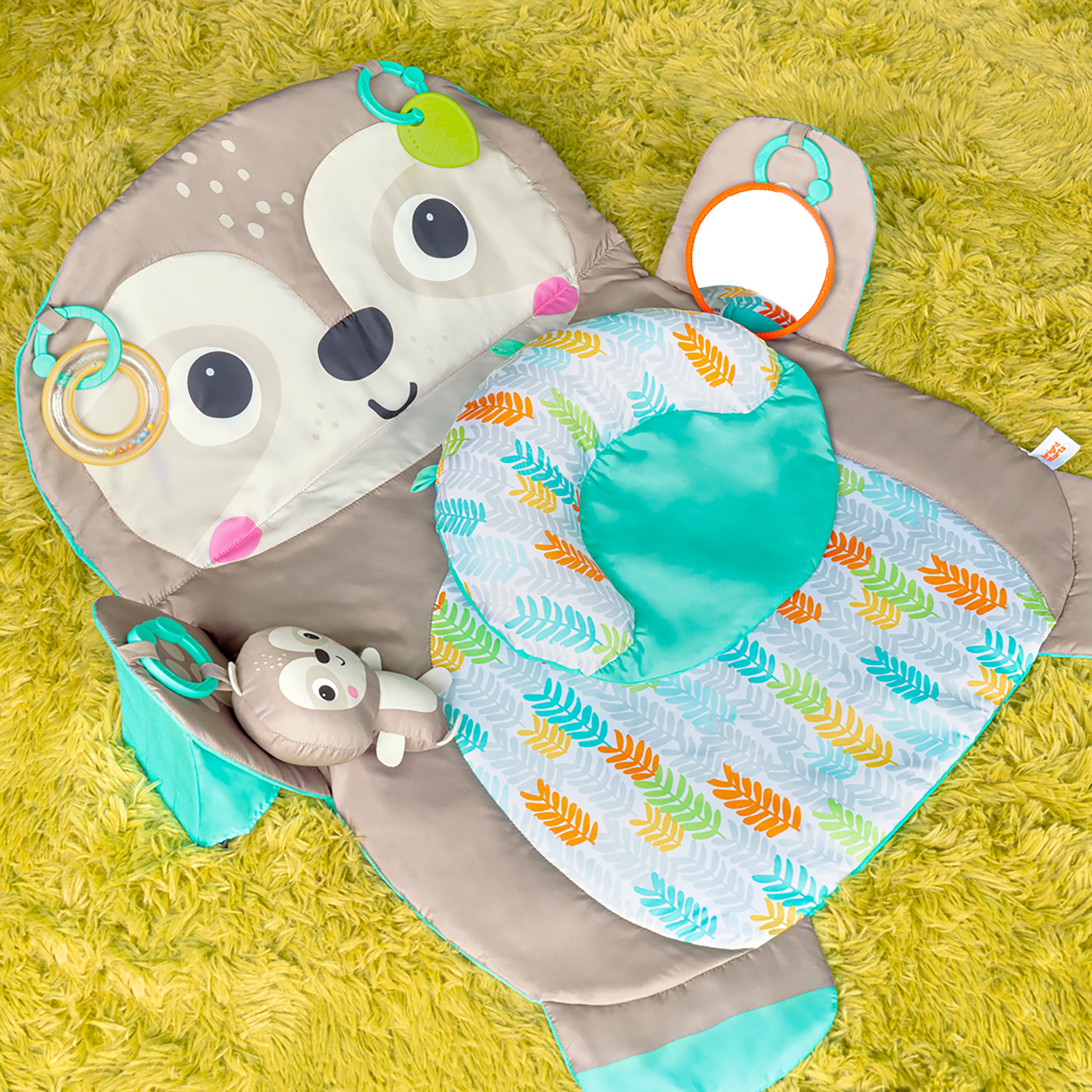 Bright starts tummy time best sale prop and play mat