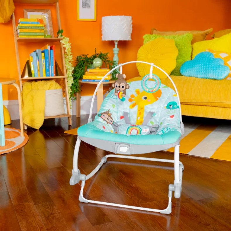 Bright Starts Wild Vibes Infant to Toddler Rocker Rockers