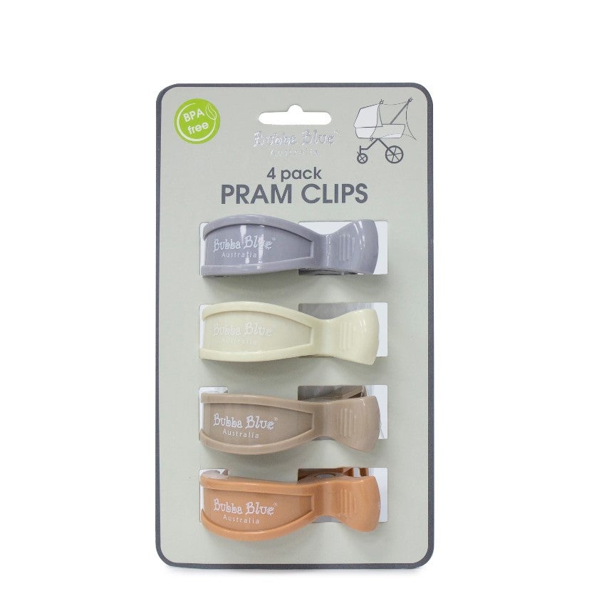 Bubba Blue Pram Clips 4 Pack Unisex Accessories Baby Factory