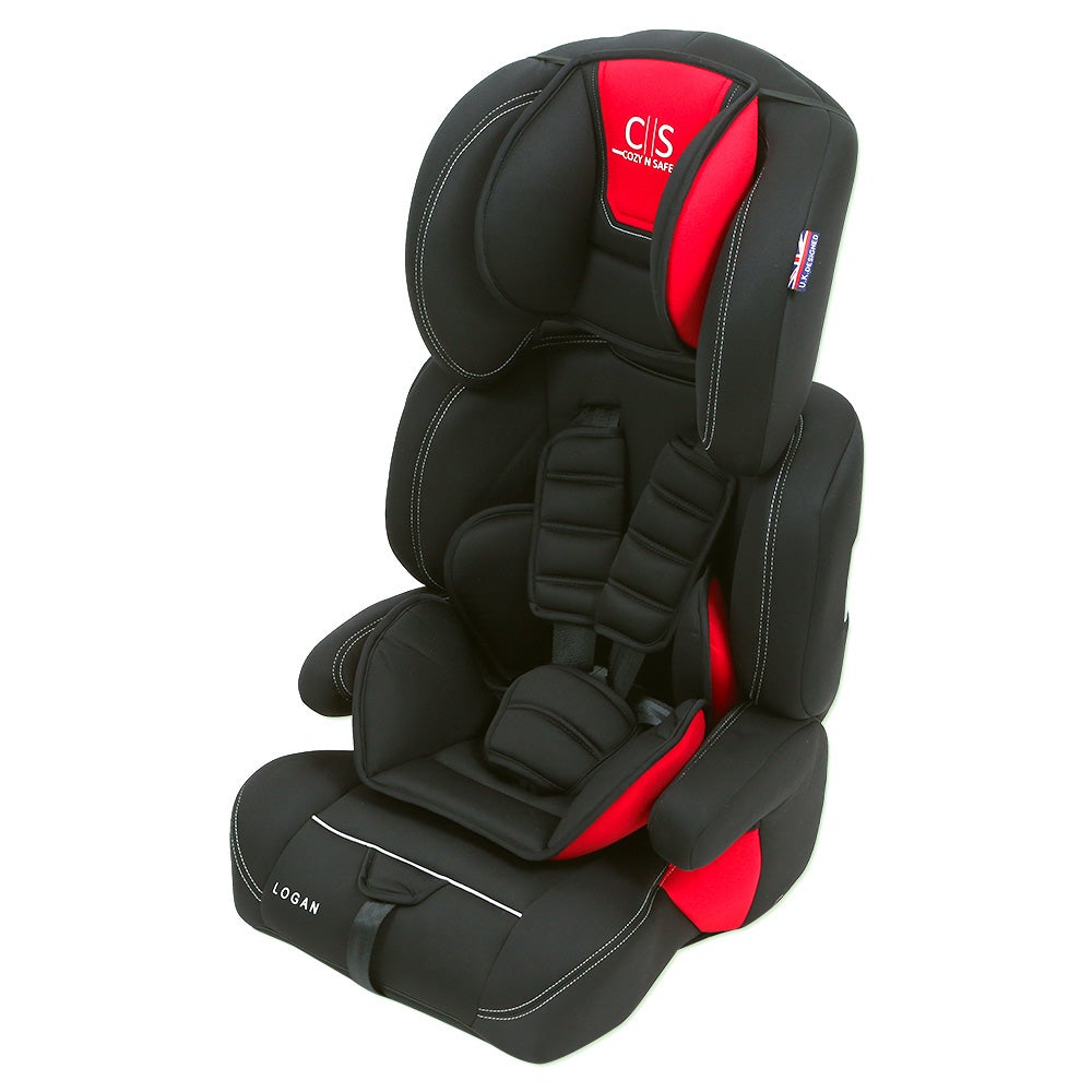 Cozy N Safe Logan Booster Seat Black Red Booster Seats Baby Factory