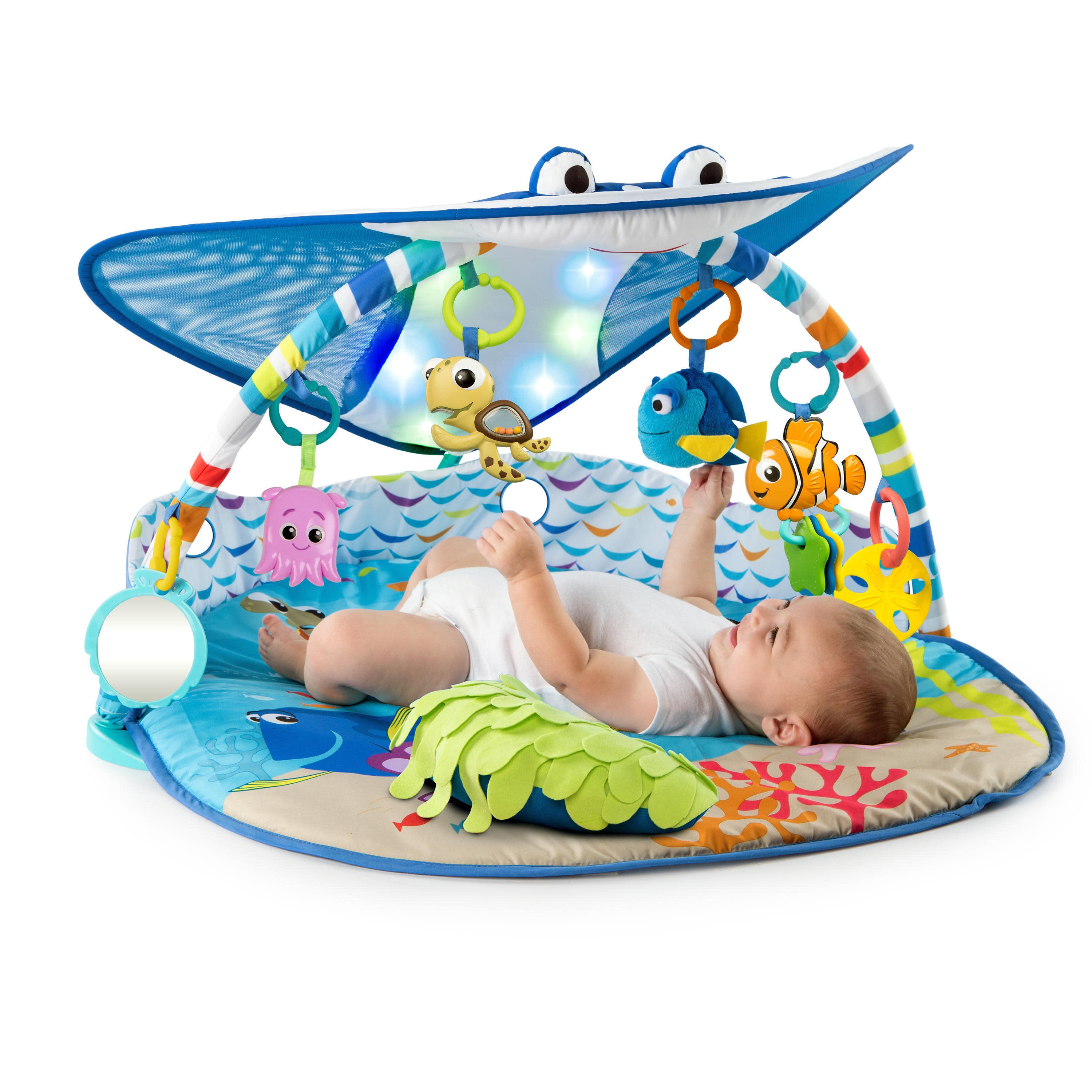 Baby play store mat with lights