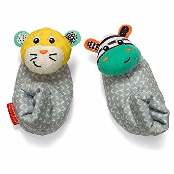 Infantino Foot Rattles Zebra Tiger Rattle Teethers Baby Factory