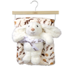 Infancie Flannel Sherpa Blanket with Large Cuddle Toy Bunny IT5114