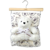 Infancie Flannel Sherpa Blanket with Large Cuddle Toy Bear IT5113