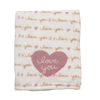 Infancie Printed Flannel Blanket Love