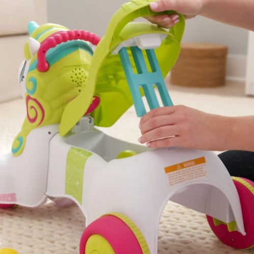 Smilin shimmer 3 in 1 sit best sale walk and ride unicorn