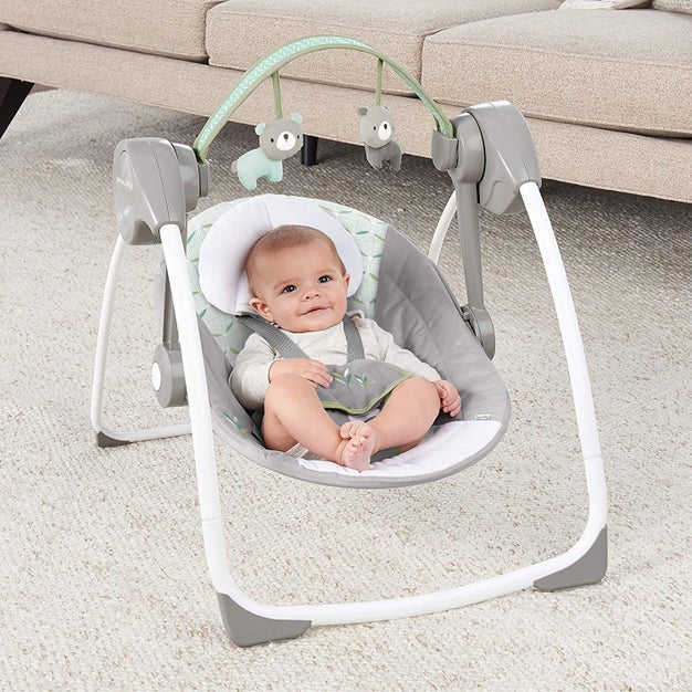 Ingenuity Comfort-2-Go Portable Swing Cuddle Lamb | Baby Swings | Baby