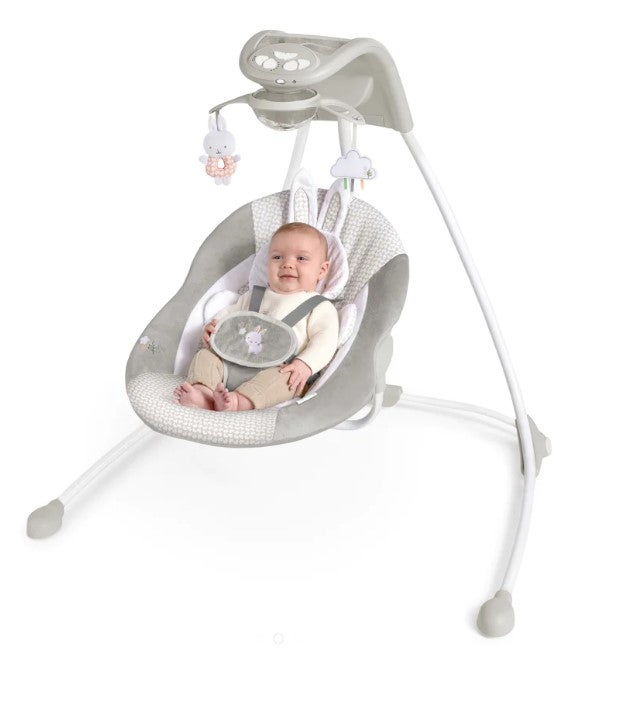 Ingenuity twinkle teddy bear in sales lighten cradling swing rocker