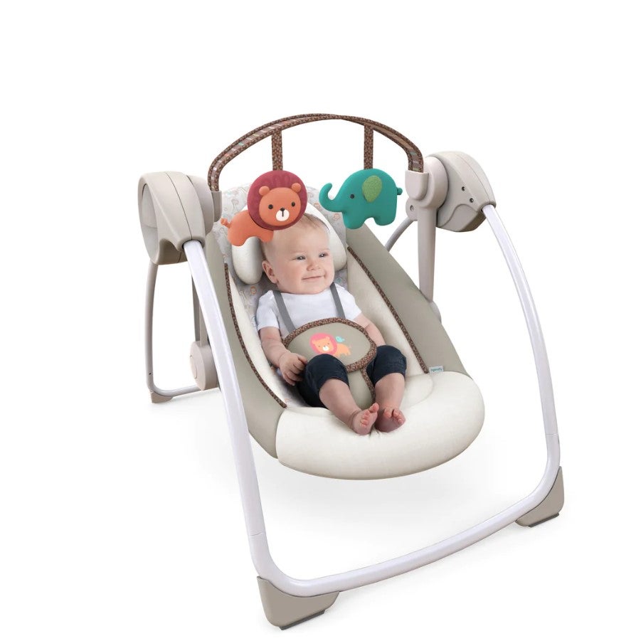 Ingenuity Soothe n Delight Cozy Kingdom Portable Swing Baby Swings Baby Factory