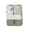 Le Petit Muslin Hooded Towel 2-Pack Grey M5510