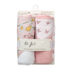 Le Petit Muslin Hooded Towel 2-Pack Pink M5501