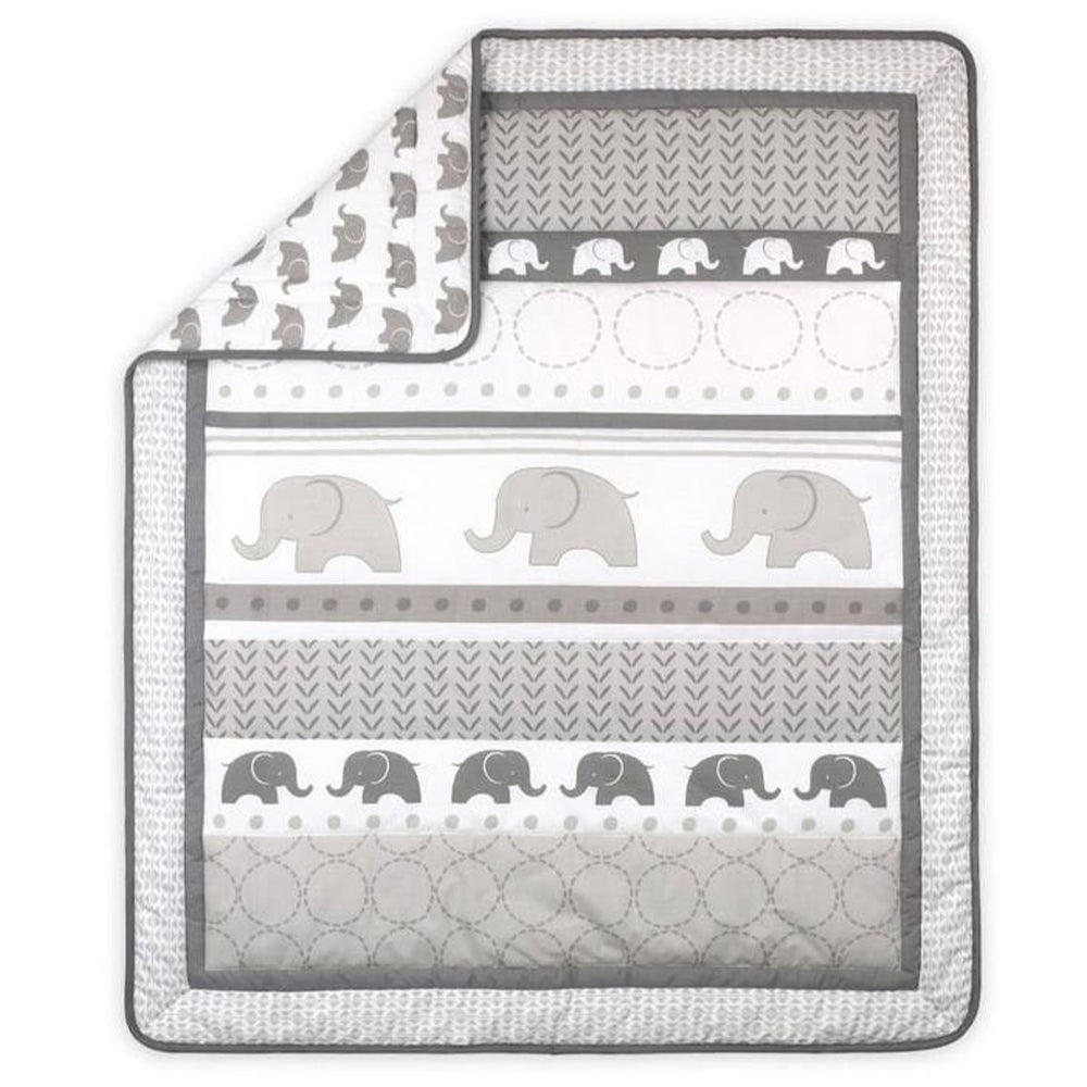 Grey best sale cot quilt