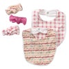 Lullaby Dreams 2-Pack Bib with 3 Headbands Set Love/Checkered