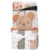 Lullaby Dreams 2-Pack Hooded Towel, Bath Mitt & Washcloth Set Teddy