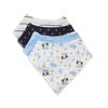 Lullaby Dreams Bandana Bib 4-Pack Boy