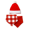 Lullaby Dreams Christmas Tartan Bib/Hat 3-Pack Set