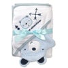 Lullaby Dreams Hooded Towel/Bath Mitt Set Blue