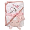 Lullaby Dreams Hooded Towel/Bath Mitt Set Pink