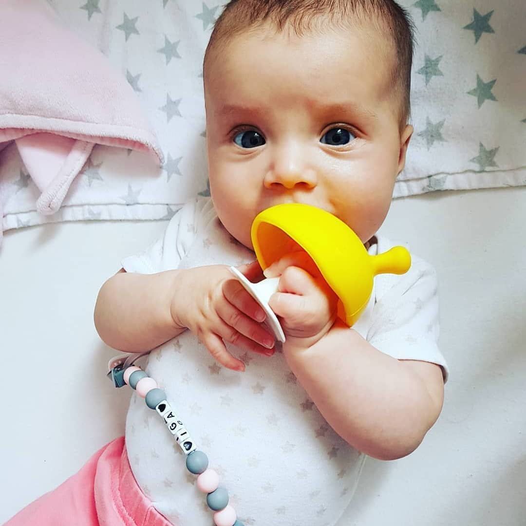 mushroom teething toy