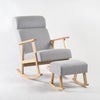 Nested Nordic Nursing Chair and Footstool