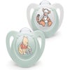 NUK Winnie the Pooh Silicone Soother 2-Pack 6-18m