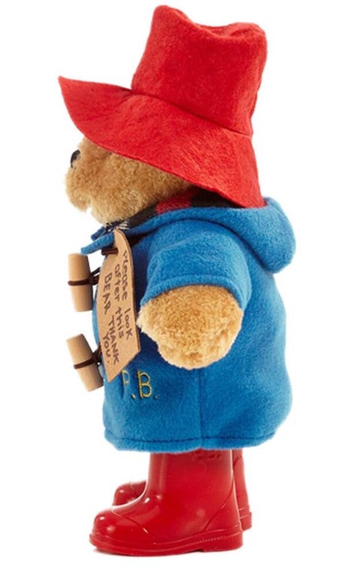 Paddington Bear with Boots Blue Coat Soft Toys Baby Factory