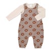 Ricochet Baby 2pc Rib Overalls 