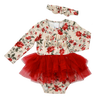 Ricochet Baby Floral Xmas Dress