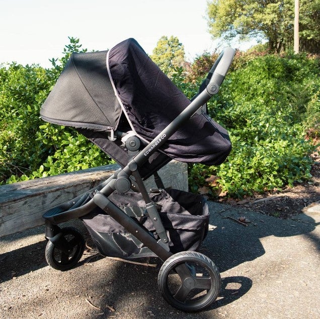 Stroller shade outlet cover