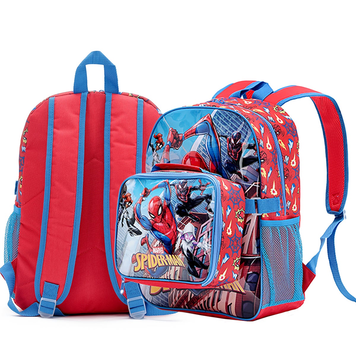 Spiderman backpack with lunch box online