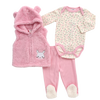 Tangerine Baby 3-Piece Hooded Vest/Pant Set